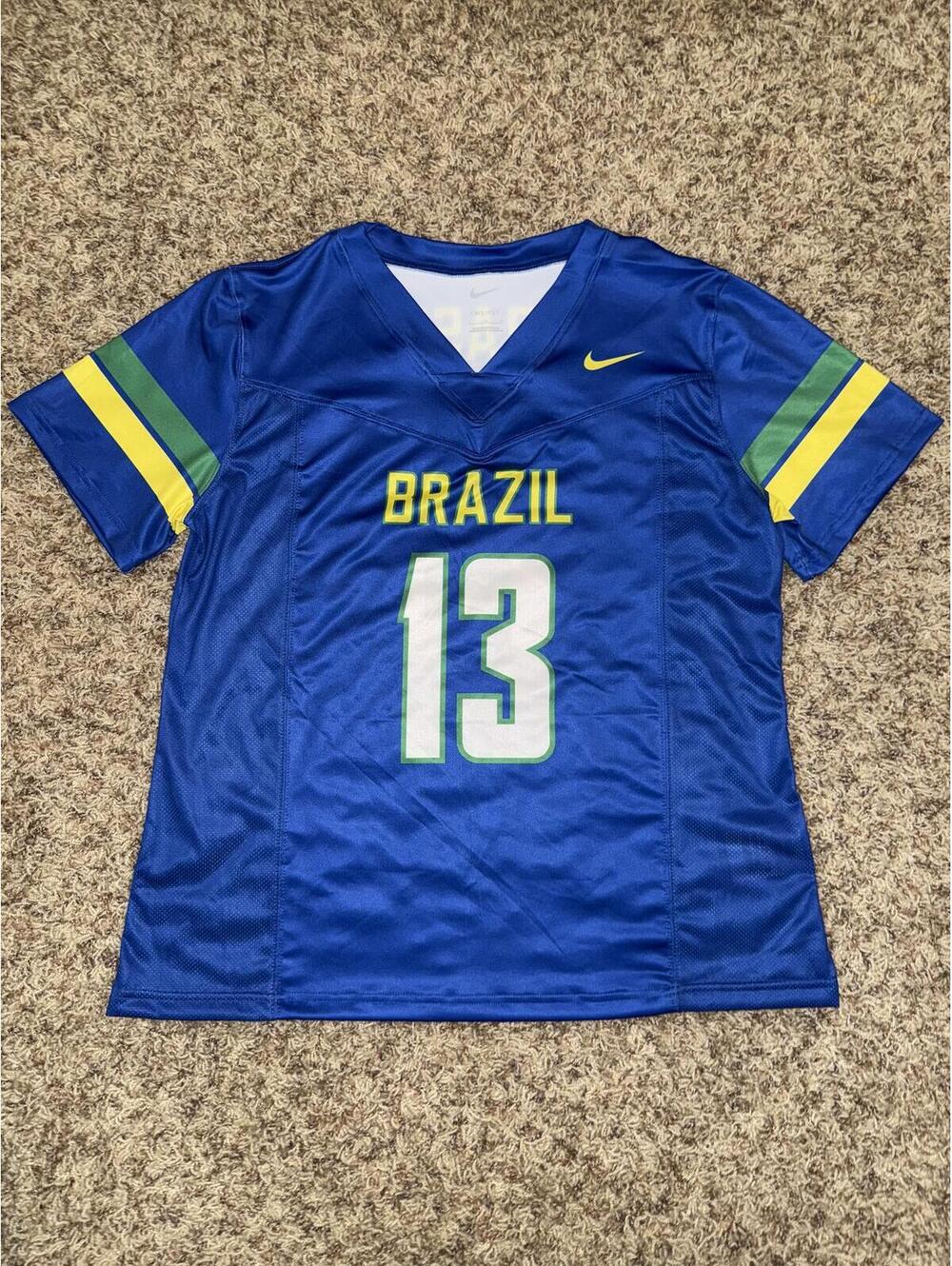 Nike Women’s Brazil National Soccer Team Digital Vapor Flag Football Jersey